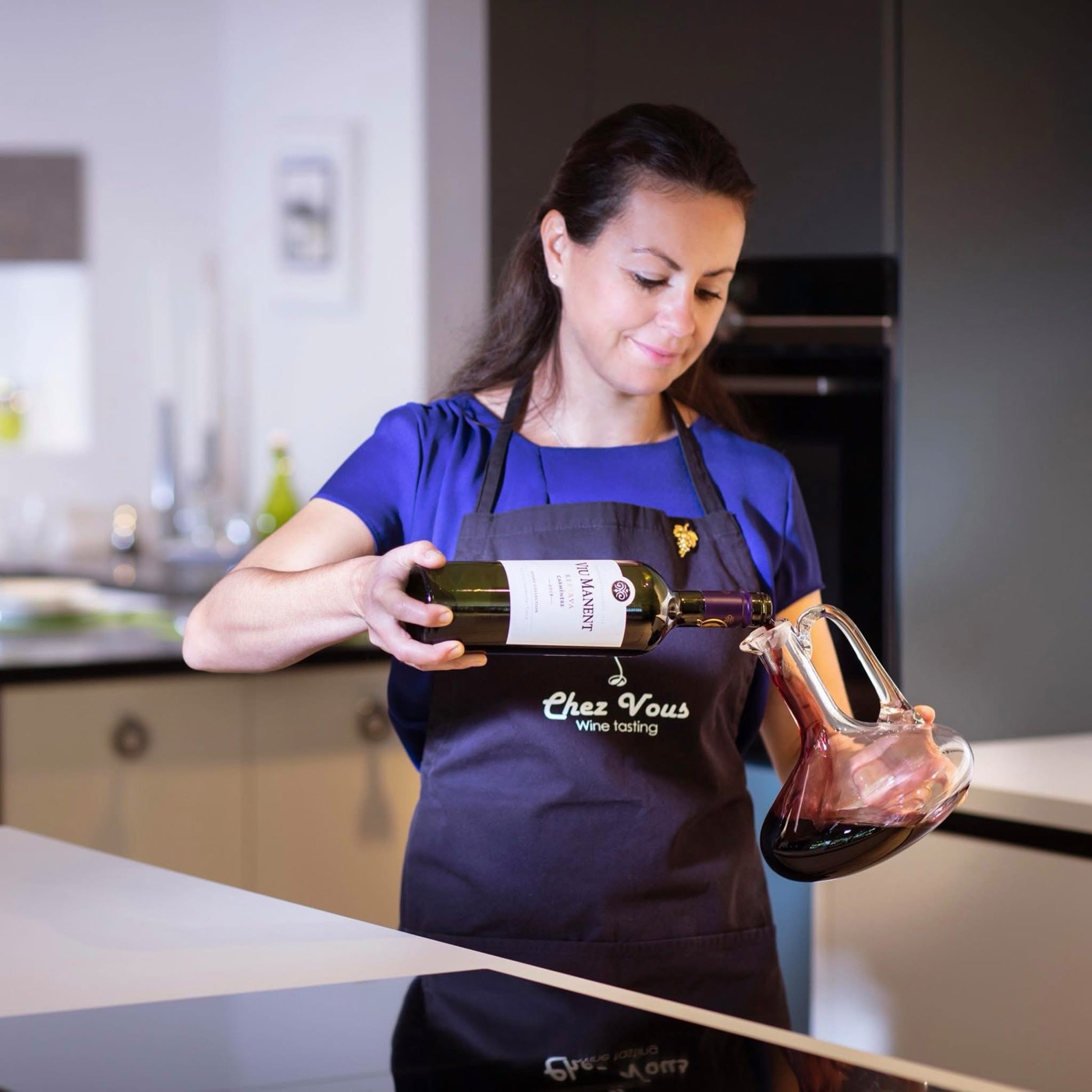 Sylvia, sommelière — Chez Vous Wine Tasting